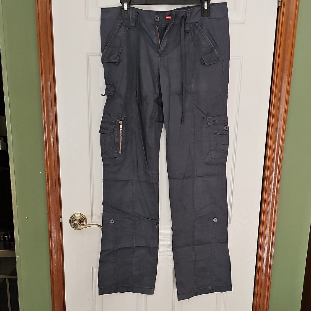 UNIONBAY Dark Gray Boot Cut Pants/Capris